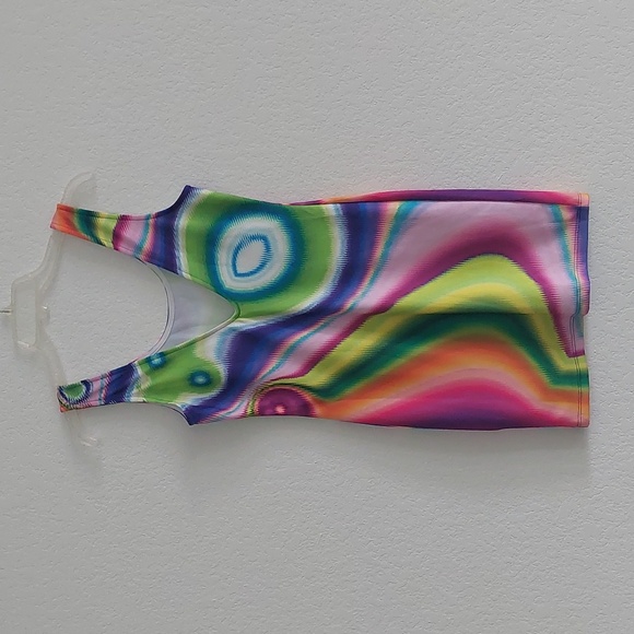 JUJU & B Colorful Abstract Patterned Bodycon Dress NWOT - Picture 2 of 7